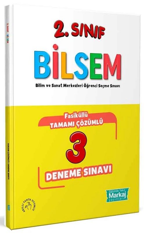 Markaj 2. Sınıf BİLSEM Hazırlık 3 Fasikül Deneme Markaj Yayınları
