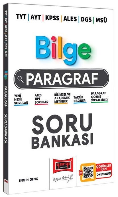 Yargı YKS TYT AYT KPSS ALES DGS MSÜ Bilge Paragraf Soru Bankası Yargı Yayınları