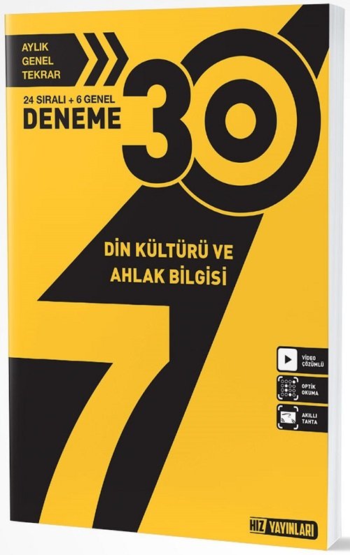 Hız Yayınları 7. Sınıf Din Kültürü ve Ahlak Bilgisi 30 Deneme Hız Yayınları Hız Yayınları 7. Sınıf Din Kültürü ve Ahlak Bilgisi 30 Deneme Hız Yayınları