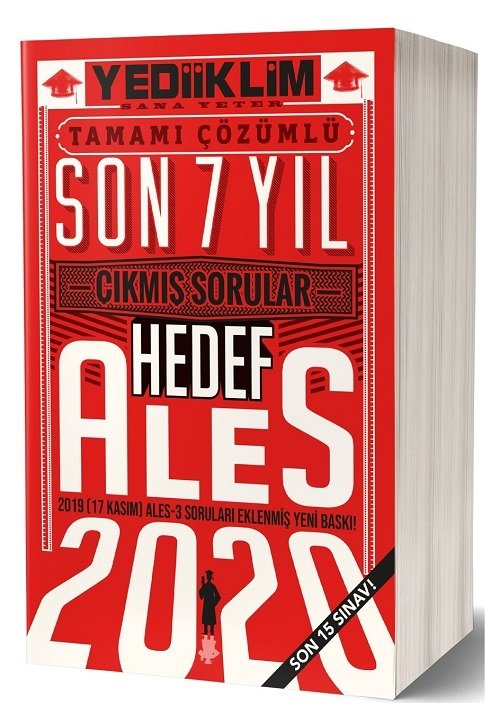 Yediiklim 2020 ALES HEDEF Çıkmış Sorular Son 7 Yıl Çözümlü Yediiklim Yayınları Yediiklim 2020 ALES HEDEF Çıkmış Sorular Son 7 Yıl Çözümlü Yediiklim Yayınları