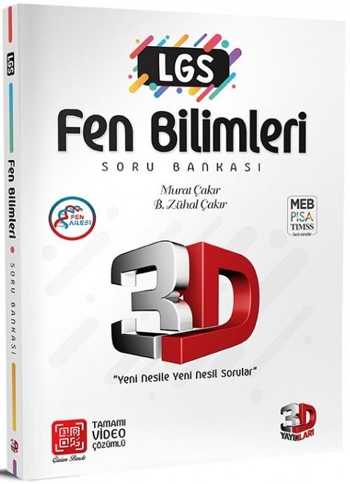 3D Yayınları LGS Fen Bilimleri Soru Bankası Video Çözümlü 3D Yayınları