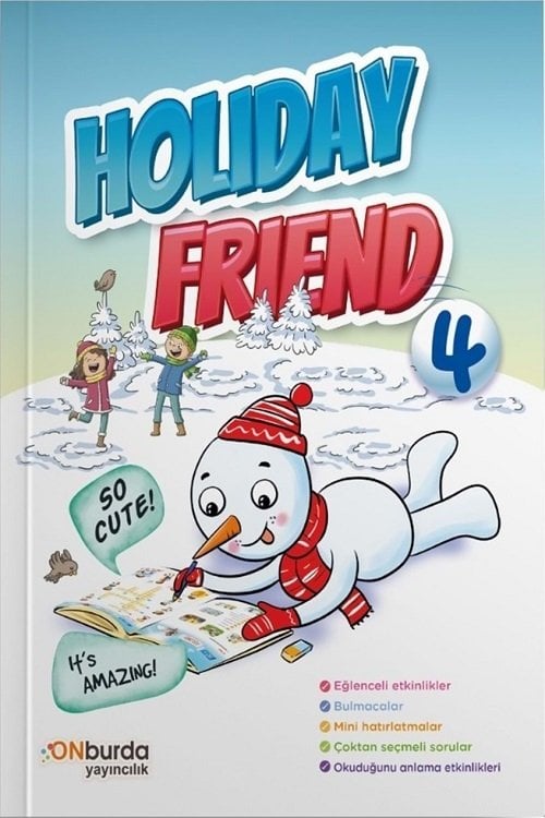 Onburda 4. Sınıf Holiday Friend Yarıyıl Tatil Kitabı Onburda Yayınları