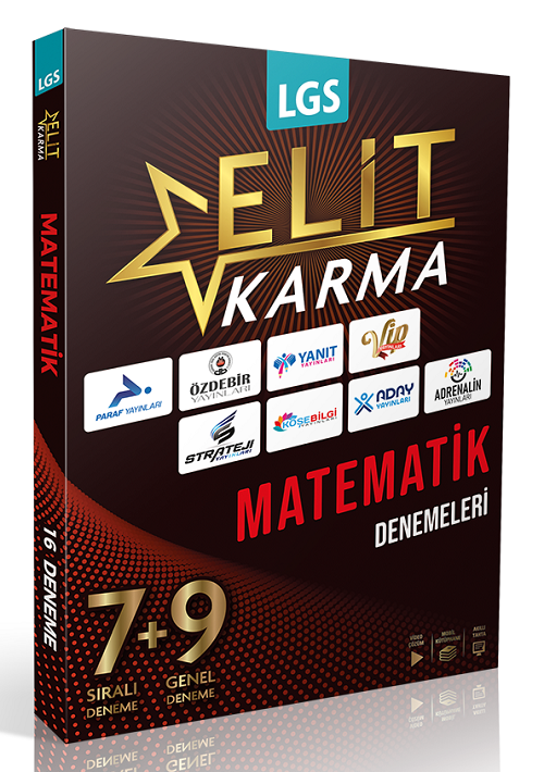 Paraf 8. Sınıf LGS Matematik Elit Karma 16 Deneme Video Çözümlü Paraf Yayınları Paraf 8. Sınıf LGS Matematik Elit Karma 16 Deneme Video Çözümlü Paraf Yayınları