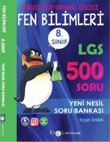 İdol 8. Sınıf LGS Fen Bilimleri Yüksek Performans Soru Bankası 500 Soru İdol Yayınları