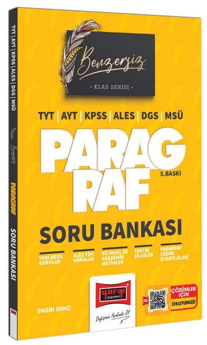Yargı TYT AYT KPSS ALES DGS MSÜ Benzersiz Paragraf Soru Bankası PDF Çözümlü Klas Serisi Yargı Yayınları Yargı TYT AYT KPSS ALES DGS MSÜ Benzersiz Paragraf Soru Bankası PDF Çözümlü Klas Serisi Yargı Yayınları