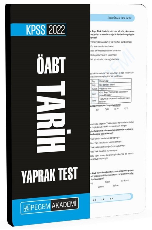 Pegem 2022 ÖABT Tarih Öğretmenliği Yaprak Test Pegem Akademi Yayınları Pegem 2022 ÖABT Tarih Öğretmenliği Yaprak Test Pegem Akademi Yayınları