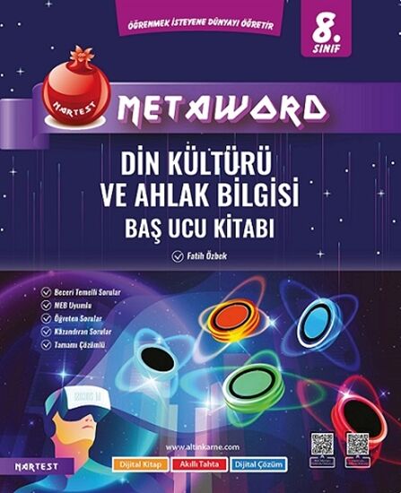 Nartest 8. Sınıf Din Kültürü ve Ahlak Bilgisi Metaword Baş Ucu Kitabı Nartest Yayınları Nartest 8. Sınıf Din Kültürü ve Ahlak Bilgisi Metaword Baş Ucu Kitabı Nartest Yayınları