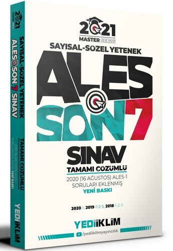 Yediiklim 2021 ALES MASTER Çıkmış Sorular Son 7 Sınav Çözümlü Yediiklim Yayınları Yediiklim 2021 ALES MASTER Çıkmış Sorular Son 7 Sınav Çözümlü Yediiklim Yayınları