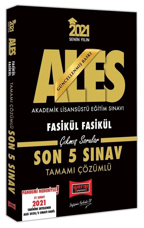 Yargı 2021 ALES Çıkmış Sorular Son 5 Sınav Fasikül Çözümlü Yargı Yayınları Yargı 2021 ALES Çıkmış Sorular Son 5 Sınav Fasikül Çözümlü Yargı Yayınları