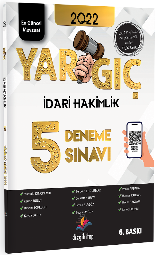 Dizgi Kitap 2022 Yargıç İdari Hakimlik 5 Deneme Çözümlü 6. Baskı Dizgi Kitap Dizgi Kitap 2022 Yargıç İdari Hakimlik 5 Deneme Çözümlü 6. Baskı Dizgi Kitap