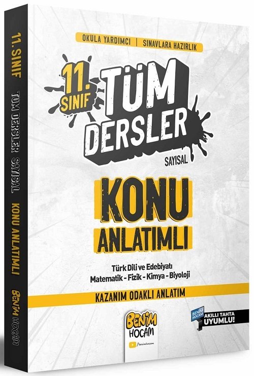Benim Hocam 11. Sınıf Sayısal Tüm Dersler Konu Anlatımlı Benim Hocam Yayınları Benim Hocam 11. Sınıf Sayısal Tüm Dersler Konu Anlatımlı Benim Hocam Yayınları
