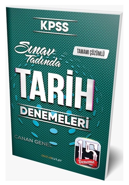 Destek Kariyer KPSS Tarih 15 Deneme Çözümlü Destek Kariyer Yayınları