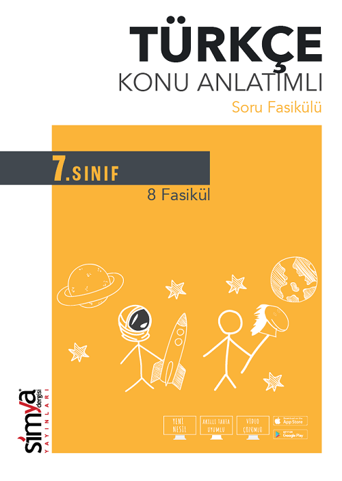 Simya 7. Sınıf Türkçe Konu Anlatımlı Soru Fasikülü 8 Fasikül Simya Yayınları