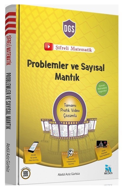 Modus 2020 DGS Şifreli Matematik Problemler ve Sayısal Mantık Video Çözümlü Abdül Aziz Gürbüz Modus Yayınları Modus 2020 DGS Şifreli Matematik Problemler ve Sayısal Mantık Video Çözümlü Abdül Aziz Gürbüz Modus Yayınları