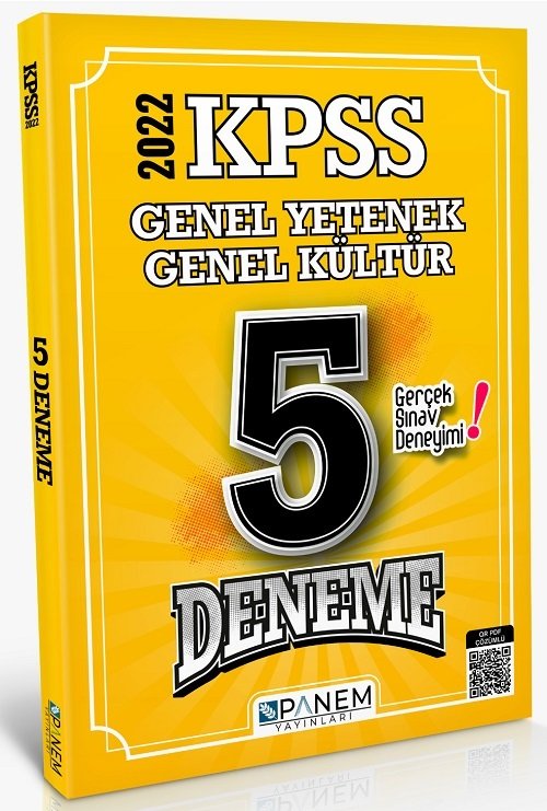 Panem 2022 KPSS Genel Yetenek Genel Kültür 5 Deneme PDF Çözümlü Panem Yayınları