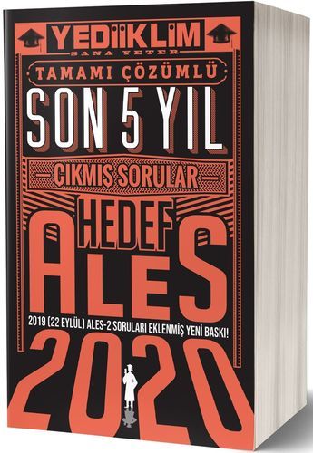 Yediiklim 2020 ALES HEDEF Çıkmış Sorular Son 5 Yıl Çözümlü Yediiklim Yayınları Yediiklim 2020 ALES HEDEF Çıkmış Sorular Son 5 Yıl Çözümlü Yediiklim Yayınları