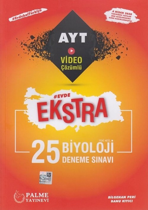 Palme YKS AYT Biyoloji 25 Deneme Evde Ekstra Video Çözümlü Palme Yayınları Palme YKS AYT Biyoloji 25 Deneme Evde Ekstra Video Çözümlü Palme Yayınları