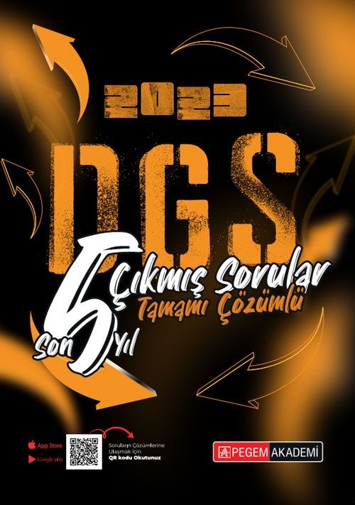 Pegem 2023 DGS Çıkmış Sorular Son 5 Yıl Çözümlü Pegem Akademi Yayınları Pegem 2023 DGS Çıkmış Sorular Son 5 Yıl Çözümlü Pegem Akademi Yayınları