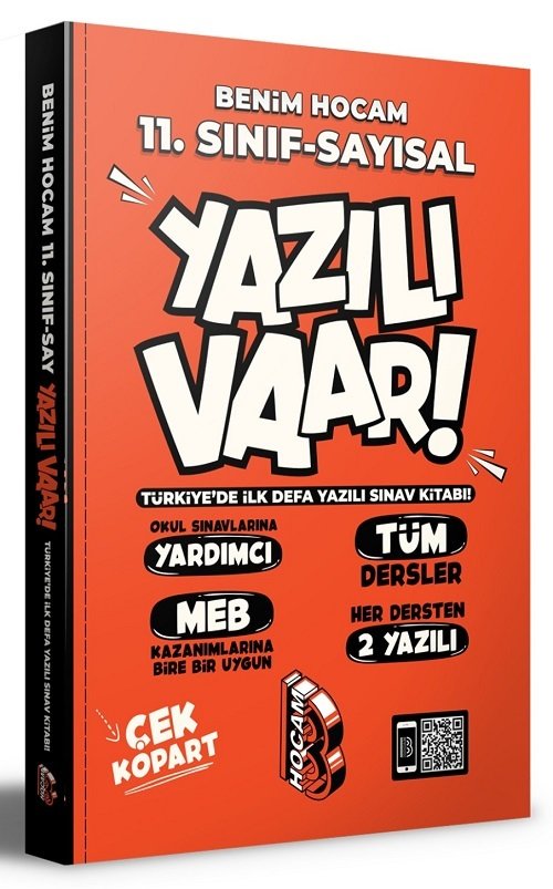 Benim Hocam 11. Sınıf Sayısal Yazılı Var Benim Hocam Yayınları Benim Hocam 11. Sınıf Sayısal Yazılı Var Benim Hocam Yayınları