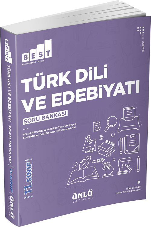 Ünlü 11. Sınıf Türk Dili ve Edebiyatı BEST Soru Bankası Ünlü Yayınları Ünlü 11. Sınıf Türk Dili ve Edebiyatı BEST Soru Bankası Ünlü Yayınları