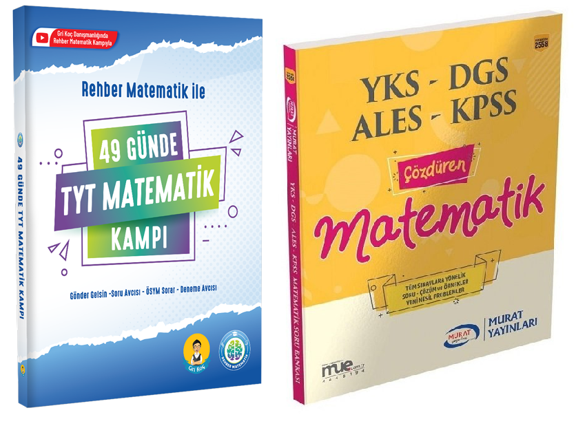 SÜPER FİYAT Rehber Matematik YKS TYT 49 Günde Matematik Kampı + Murat ...