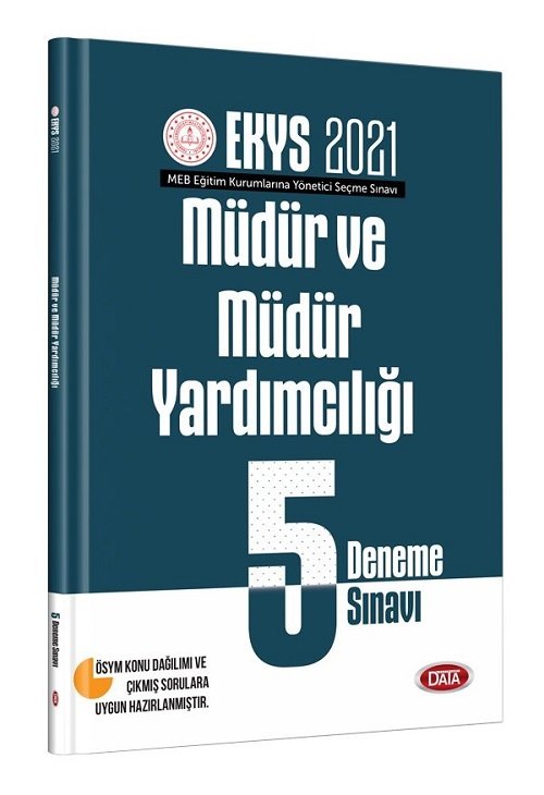 SÜPER FİYAT Data 2021 MEB EKYS Müdür ve Yardımcılığı 5 Deneme Data Yayınları SÜPER FİYAT Data 2021 MEB EKYS Müdür ve Yardımcılığı 5 Deneme Data Yayınları