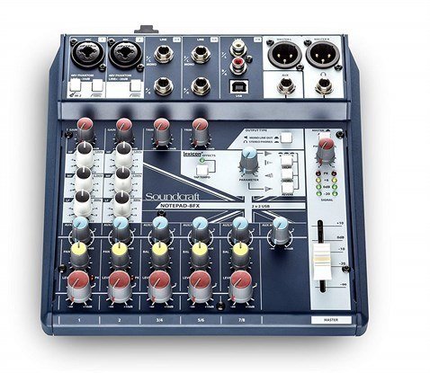 Soundcraft Notepad 8FX 8 Kanal Efektli Analog Deck Mikser