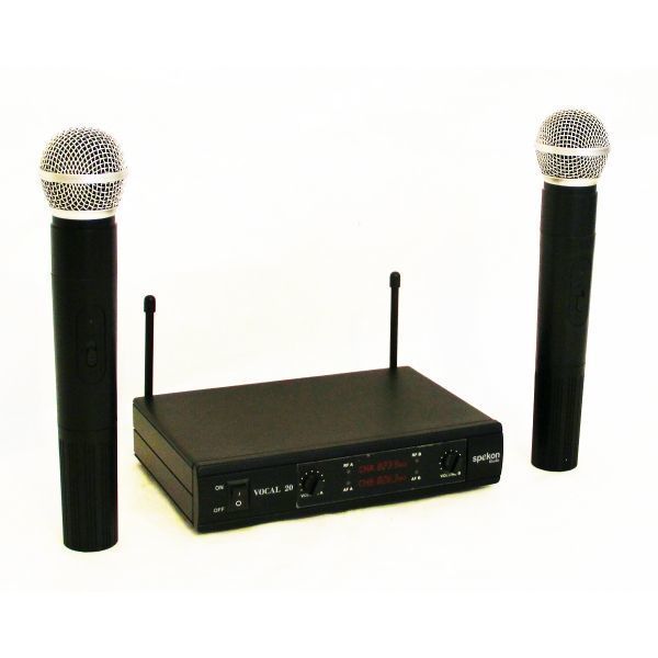 Spekon Vocal-20 Dijital UHF Tek EL Telsiz Kablosuz Mikrofon