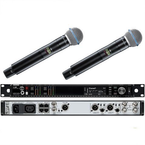 SHURE AD24D/BETA58 Çift El Mikrofon Seti NZ6875 SHURE AD24D/BETA58 Çift El Mikrofon Seti NZ6875