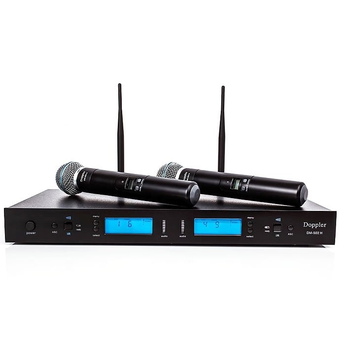 Doppler DM502HB Dijital UHF Çift EL Telsiz Kablosuz Mikrofon Doppler DM502HB Dijital UHF Çift EL Telsiz Kablosuz Mikrofon