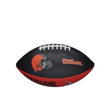 Wilson NFL Jr Team Logo Cleveland Browns Ball Wtf1534Xbcl American Football  Ball Black