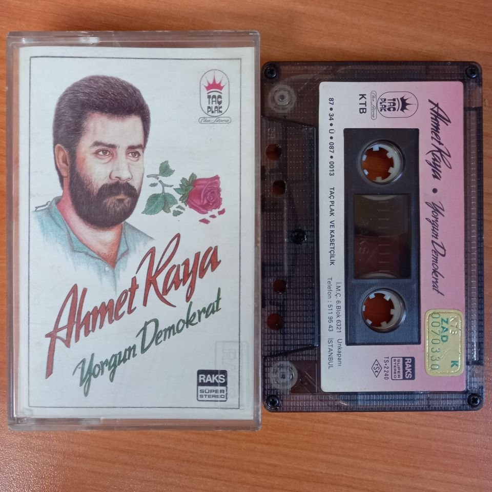 AHMET KAYA - YORGUN DEMOKRAT (1987) - KASET 2.EL