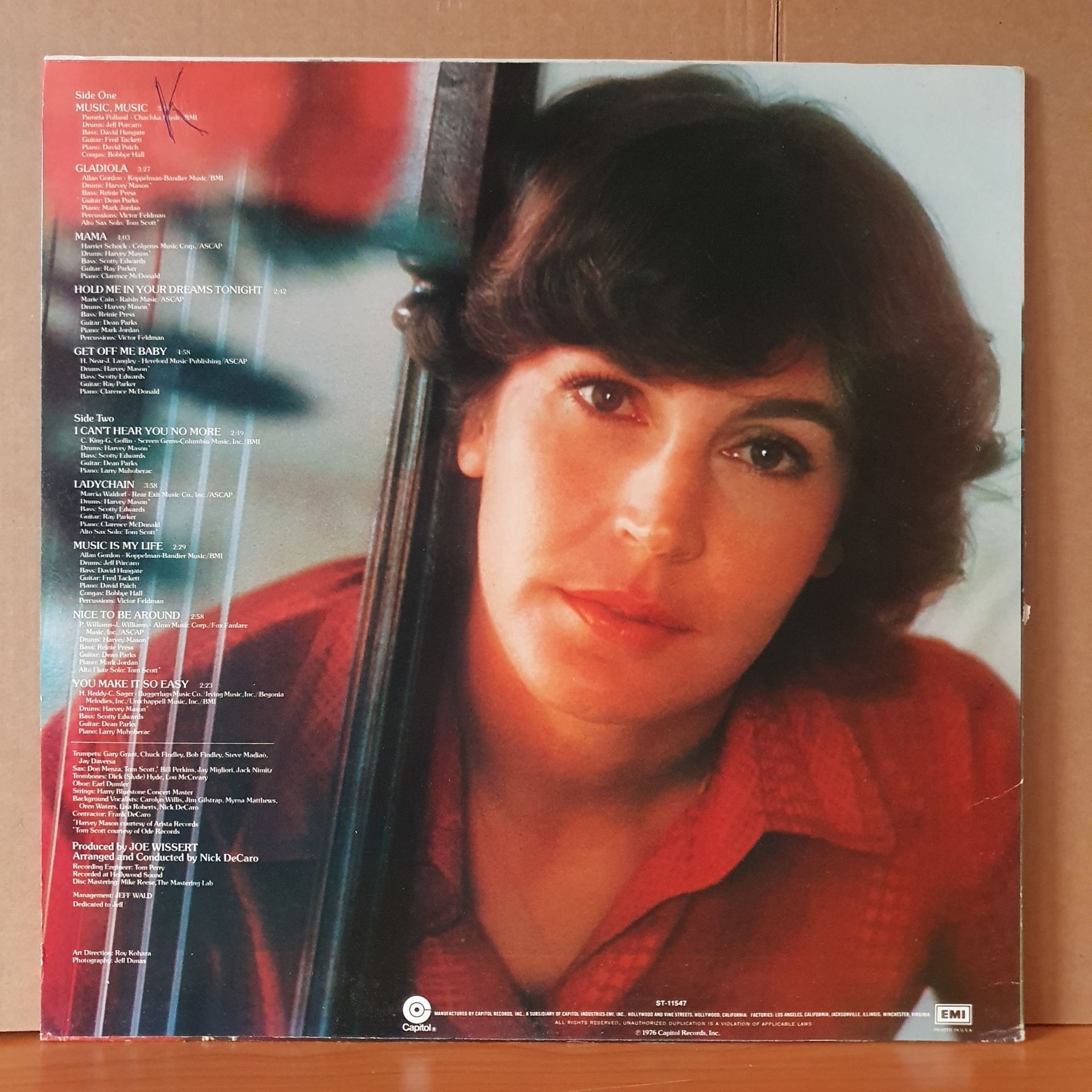 Helen Reddy Music Music 1976 Lp 2 El Plak