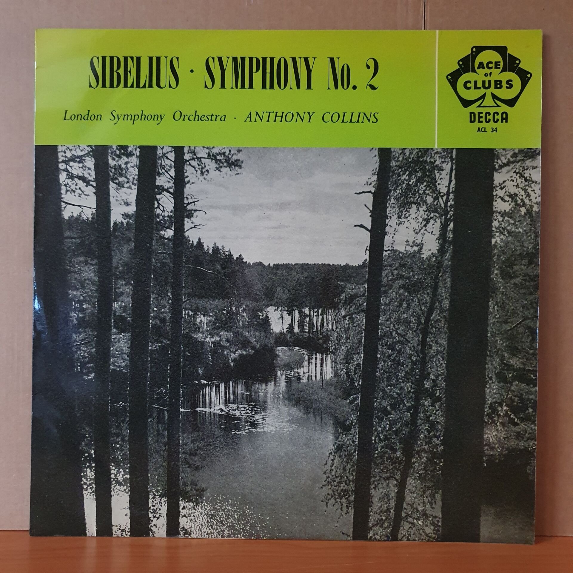 Sibelius Symphony No2 London Symphony Orchestra Anthony Collins 1959 Lp 2el Plak 0988