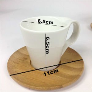 6 Kisilik Bambu Altlikli Porselen Turk Kahve Fincan Seti 12 Parca Sik Tasarim Fincan Seti 606 36 Tl Istocstore Com