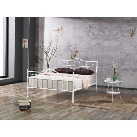 Basra Metal Ferforje Cift Kisilik Karyola 160x200 Cm Mobilyabazari Cift Kisilik Ferforje Karyola