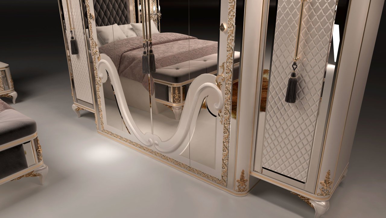 Pırlanta MDF Avangart Yatak Odası Takımı Benç Hediyeli Ds Pırlanta MDF Avangart Yatak Odası Takımı Benç Hediyeli Ds