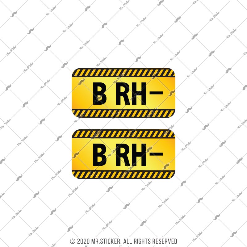 Mr.Sticker BT06 - B-RH- Kan Grubu Sticker - Feyizoglu.com 