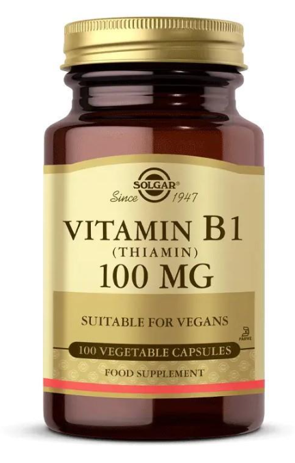 Solgar Vitamin B1 (Thiamin) 100 Mg 100 Kapsül