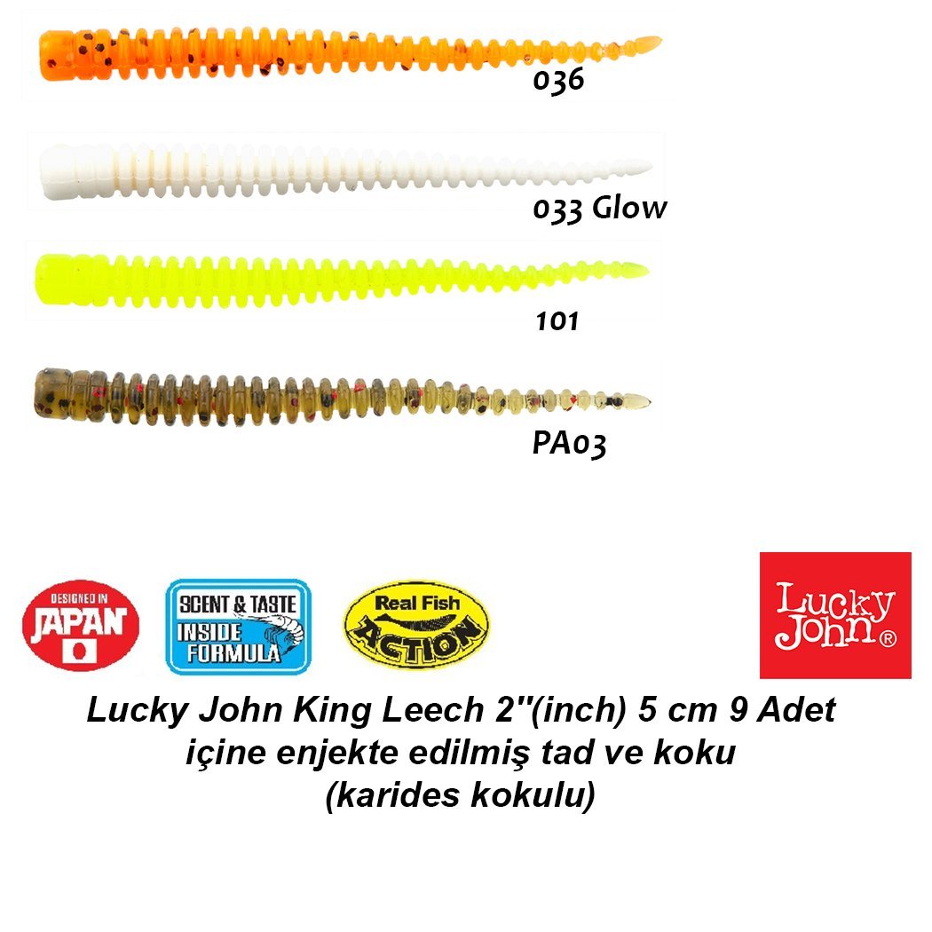 Lucky John King Leech 2'' (5 cm) 9 Adet