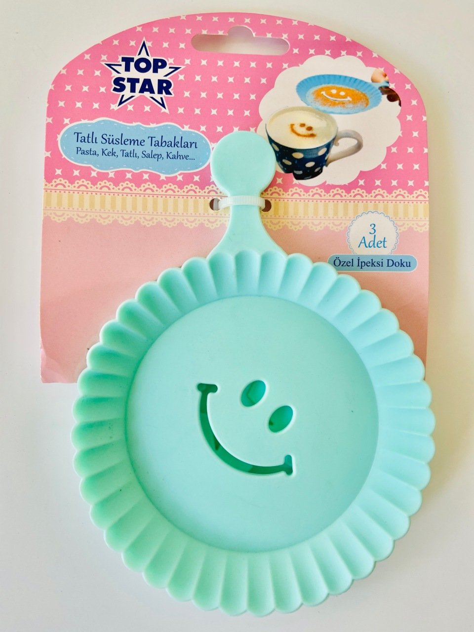 Tatlı&Salep&Kahve Süsleme Tabakları 3�lü Set Model 6 Pratik Mutfak