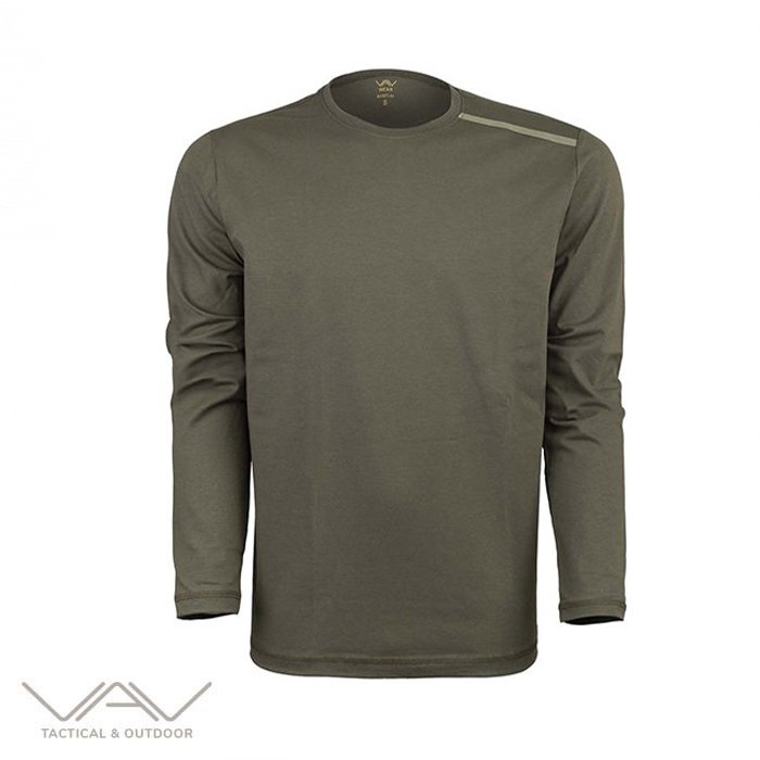VAV Baseti-04 Uzun Kol Sweatshirt Haki XL