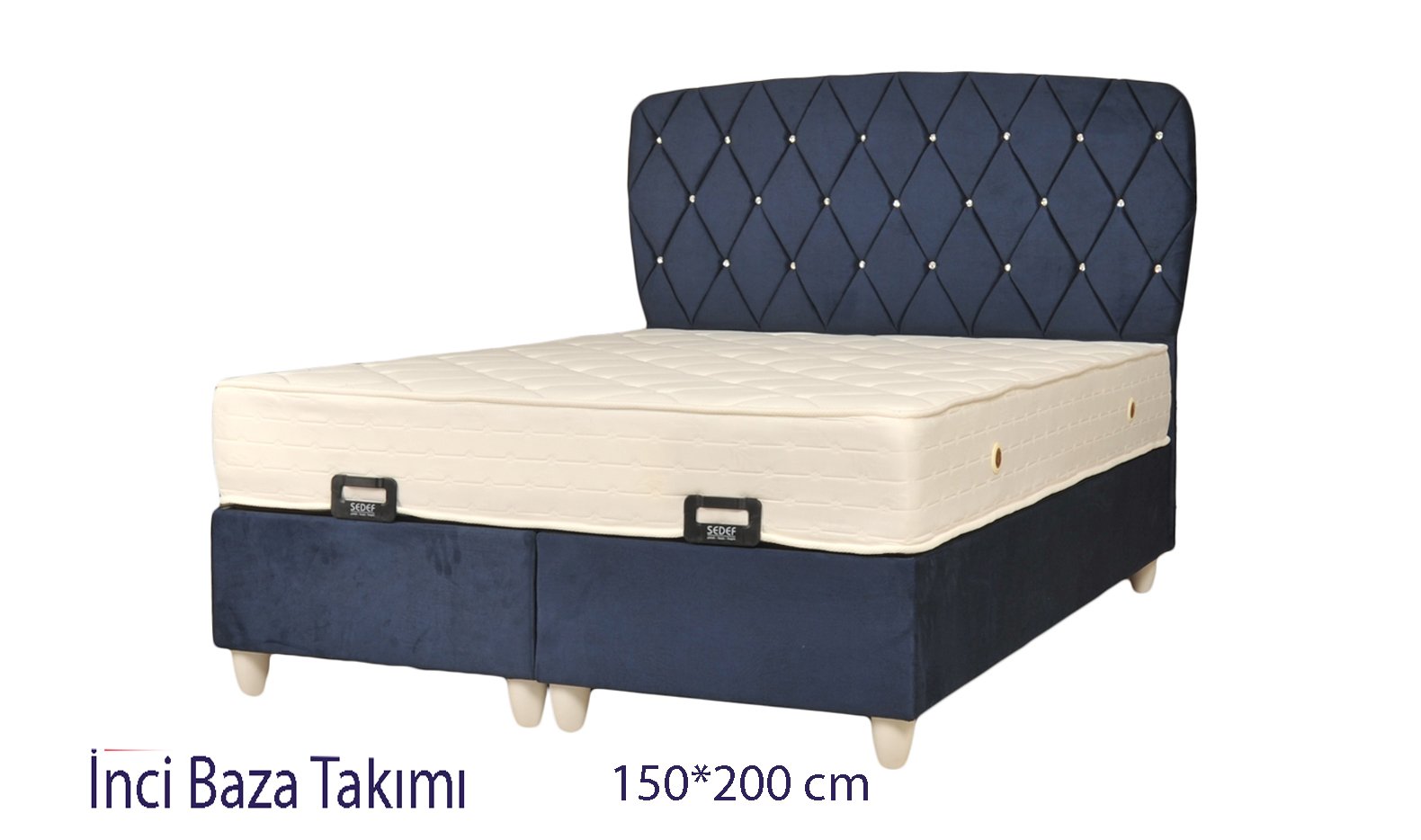 İnci Çift Kişilik Baza Yatak Takımı 150*200 cm