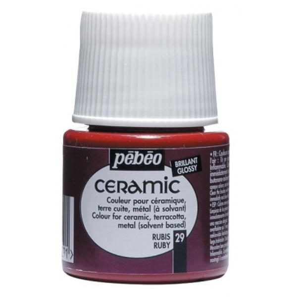 Pebeo Cam Ceramic Seramik Boyası 29 Ruby-Rubi Kırmızı 45ML. Pebeo Cam Ceramic Seramik Boyası 29 Ruby-Rubi Kırmızı 45ML.