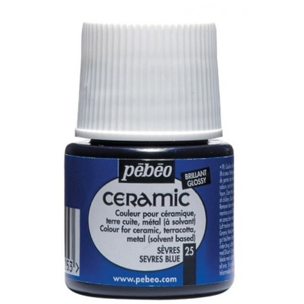 Pebeo Cam Ceramic Seramik Boyası 25 Serves Blue-Servis Mavi 45ML. Pebeo Cam Ceramic Seramik Boyası 25 Serves Blue-Servis Mavi 45ML.