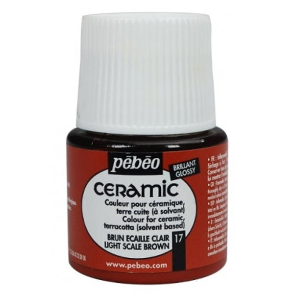 Pebeo Cam Ceramic Seramik Boyası 17 Light Scale Brown-Açık Kahverengi 45ML. Pebeo Cam Ceramic Seramik Boyası 17 Light Scale Brown-Açık Kahverengi 45ML.