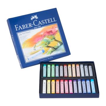 Faber Castell Creative Studio Toz (Soft) Pastel Boya 24 Renk Tam Boy