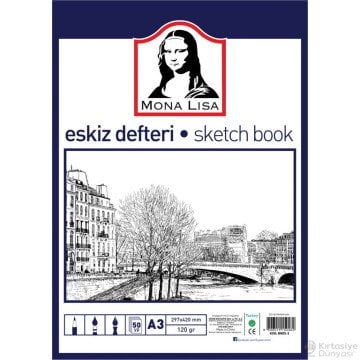 Südor Mona Lisa Eskiz Defteri Sketch Book A5 120 gr. 50 yp.