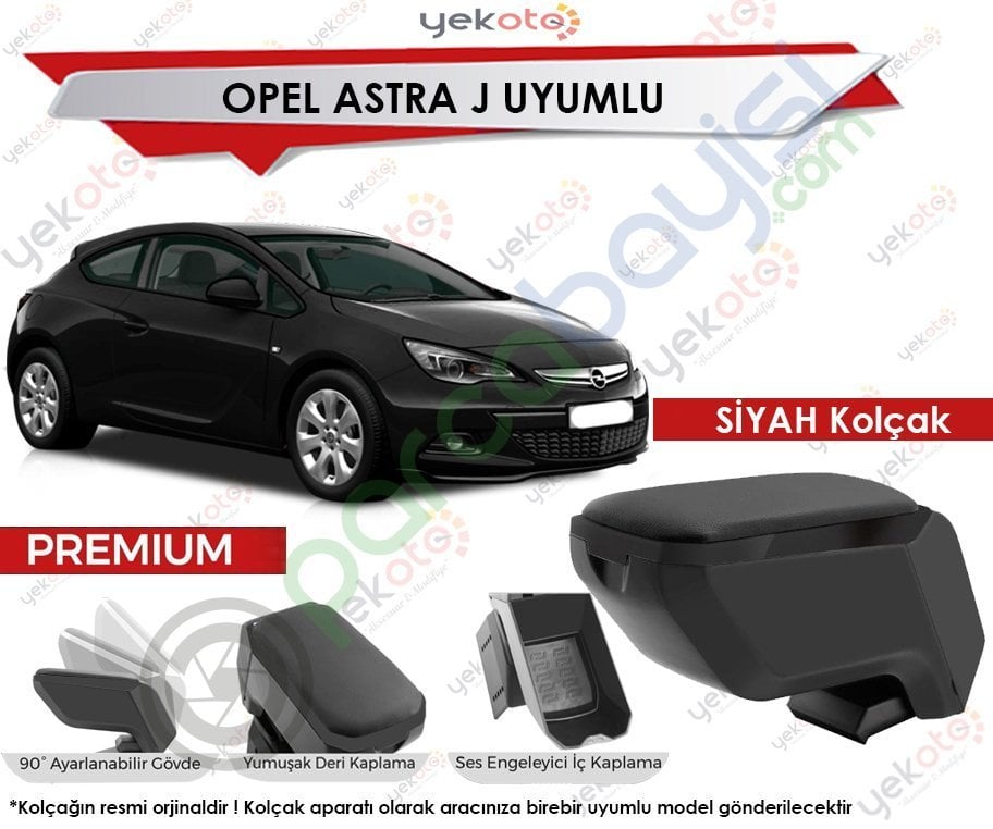 Opel Astra J Uyumlu Siyah Kolcak Kol Dayama Ultra Kaliteli Opel Kolcak Kol Dayama