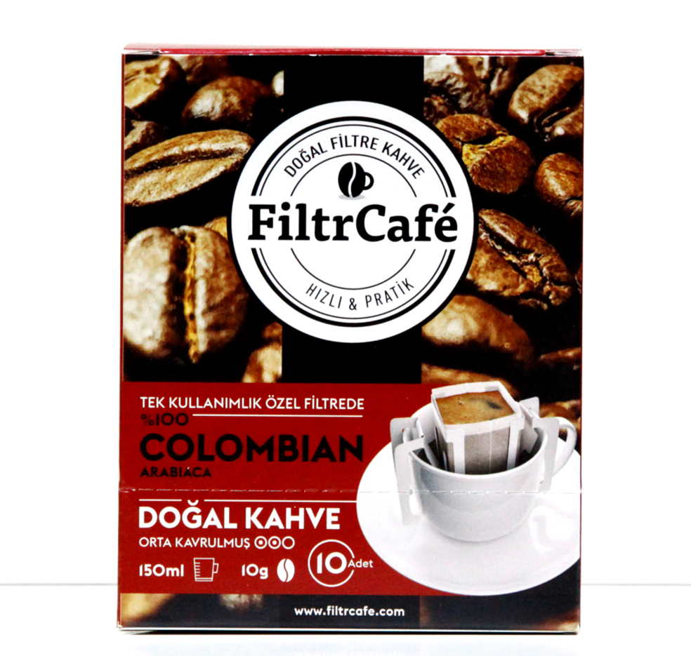 Colombian Filtre Kahve 10 Lu Filtr Cafe Kahveler